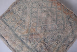 Moroccan handwoven ottoman rug pouf