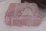 Moroccan handmade ottoman azilal rug pouf