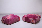 set of 2 moroccan pouf