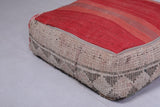 Two handmade moroccan berber rug pouf
