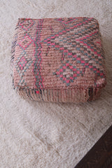 Moroccan handmade ottoman rug berber pouf