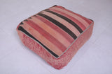 Moroccan handmade rug ottoman berber pink pouf