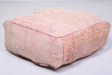 Two Moroccan handmade old berber rug poufs