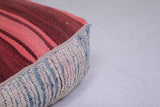 Two moroccan berber handmade azilal rug pouf