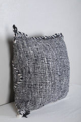 Moroccan Kilim Pillow Silver 17.3 INCHES X 18.1 INCHES