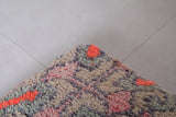Two morccan handmade azilal old rug pouf