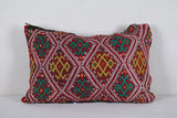 Vintage Moroccan Kilim Pillow 14.9 INCHES X 22.4 INCHES