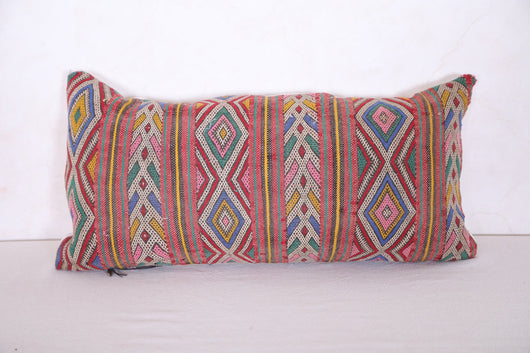 Moroccan handmade kilim pillow 9.8 INCHES X 20.8 INCHES