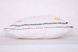 White Moroccan pillow 18.1 INCHES X 18.5 INCHES