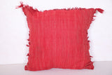 Moroccan red pillow 18.8 INCHES X 19.2 INCHES