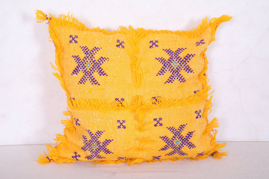 Moroccan handmade kilim pillow 13.3 INCHES X 14.1 INCHES