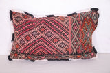 Vintage kilim Moroccan pillow 13.7 INCHES X 22.4 INCHES