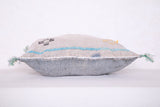 Handmade pillow gray 18.1 INCHES X 18.1 INCHES