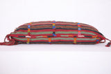 Vintage Moroccan Kilim Pillow 14.5 INCHES X 27.1 INCHES