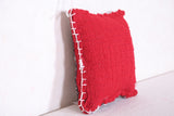 Moroccan rug Red pillow 10.2 INCHES X 9 INCHES