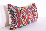 Moroccan handmade kilim pillow 11.8 INCHES X 19.2 INCHES