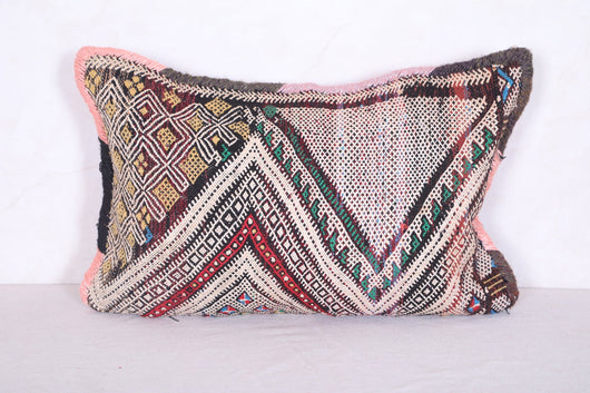 Moroccan handmade kilim pillow 14.9 INCHES X 37.4 INCHES