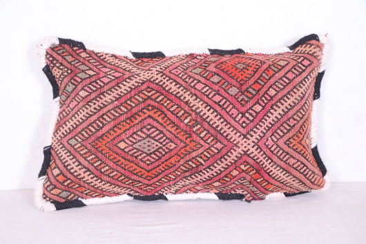 Moroccan handmade kilim pillow 13.3 INCHES X 21.6 INCHES
