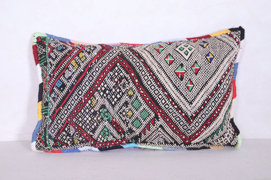 Moroccan handmade kilim pillow 12.5 INCHES X 21.2 INCHES