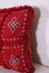 Moroccan red pillow 15.3 INCHES X 19.6 INCHES