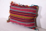Vintage moroccan kilim pillow 13.7 INCHES X 18.8 INCHES