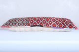 Vintage moroccan handwoven kilim pillow 12.9 INCHES X 37.4 INCHES