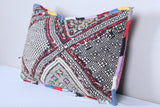 Vintage moroccan handwoven kilim pillow 13.3 INCHES X 20.8 INCHES