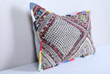 Vintage moroccan handwoven kilim pillow 13.3 INCHES X 20.8 INCHES