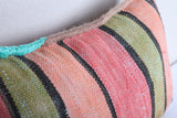 Vintage moroccan handwoven kilim pillow 13.7 INCHES X 20.8 INCHES