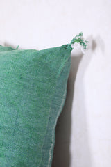 Green Moroccan pillow 16.5 INCHES X 18.1 INCHES