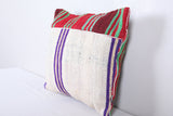 Vintage moroccan handwoven kilim pillow 16.1 INCHES X 18.1 INCHES