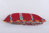 Vintage moroccan handwoven kilim pillow 13.7 INCHES X 20 INCHES