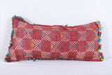 Vintage moroccan handwoven kilim pillow 11.8 INCHES X 25.5 INCHES