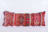 Vintage moroccan handwoven kilim pillow 14.9 INCHES X 39.3 INCHES