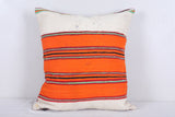 Vintage moroccan handwoven kilim pillow 18.8 INCHES X 21.2 INCHES