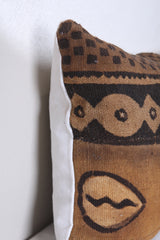 Vintage moroccan handwoven kilim pillow 13.7 INCHES X 33.8 INCHES