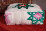 Moroccan flatwoven berber handmade kilim pouf