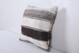 Vintage moroccan handwoven kilim pillow 16.5 INCHES X 17.3 INCHES