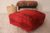 red moroccan pouf for sale