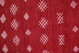 Moroccan pillow red 12.9 INCHES X 18.5 INCHES