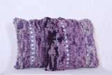 Two Purple handmade rug pillows 17.3 INCHES X 17.7 INCHES