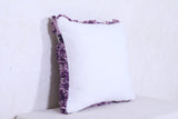 Two Purple handmade rug pillows 17.3 INCHES X 18.5 INCHES
