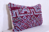 Purple handmade moroccan rug pillow15.7 INCHES X 25.5 INCHES