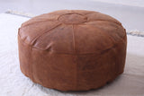 Moroccan handmade pouf - Leather berber Pouf