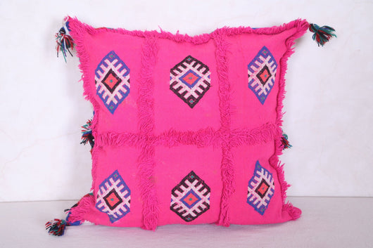 Moroccan kilim pillow 16.9 INCHES X 17.3 INCHES