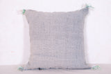 Moroccan pillow gray 18.1 INCHES X 18.5 INCHES