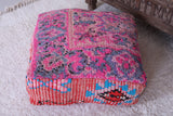 Moroccan berber ottoman handmade pink pouf