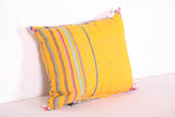 Yellow Moroccan pillow 14.5 INCHES X 16.1 INCHES