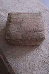 Moroccan ottoman old rug handmade pouf