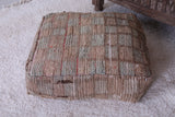 Handmade moroccan berber ottoman rug pouf